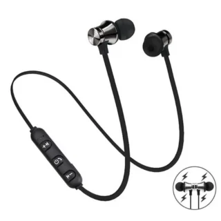 Auriculares Bluetooth inalámbricos, Bluetooth 5.1 e IPX5 impermeables  deportivos intrauditivos con micrófono, banda magnética para el cuello 7  horas